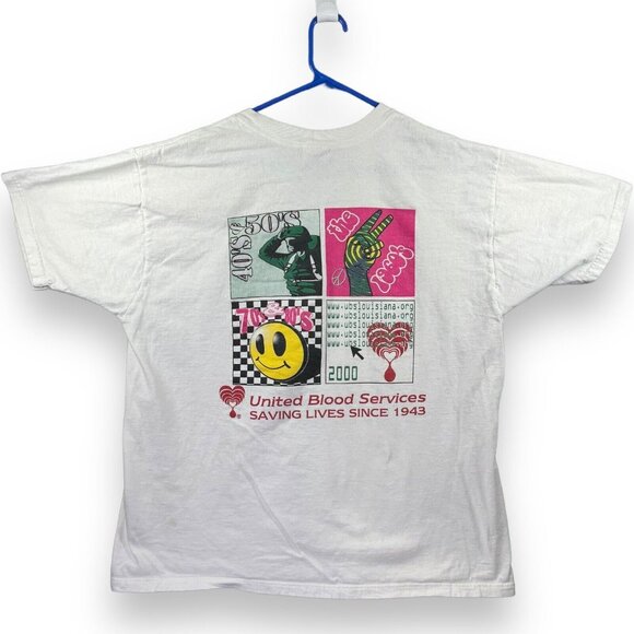 2000 United Blood Service Team T-Shirt Men's Size XL Donor Medical Nurse Grunge - Picture 1 of 10